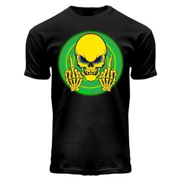 Hard-Wear T-shirt neon black fuck off neon