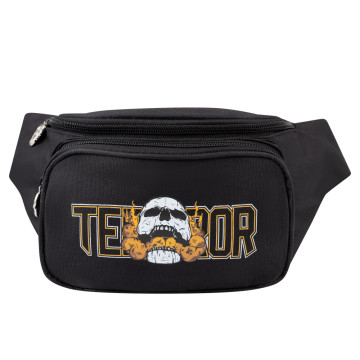 100% Hardcore sac de taille terror skull | noir