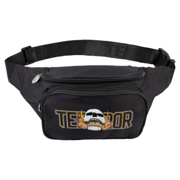 100% Hardcore sac de taille terror skull | noir