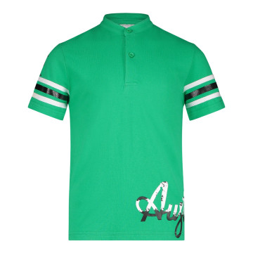 Polo australien pour enfants avec logo en forme de hanche | vert